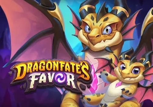 Dragonfate's Favor showcasing medieval fantasy theme with dragon imagery and magical elements