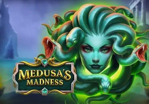 Medusa's Madness game featuring mythological theme with serpentine design elements